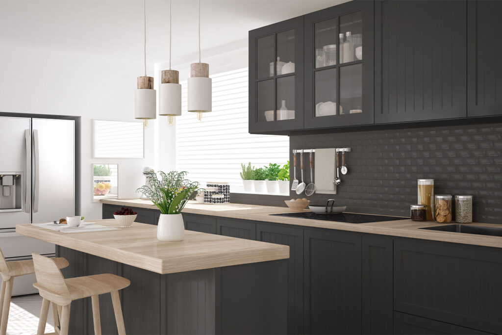Rugmaker_Blog-Piece-SideImages_Scandinavian classic kitchen with wooden and gray details