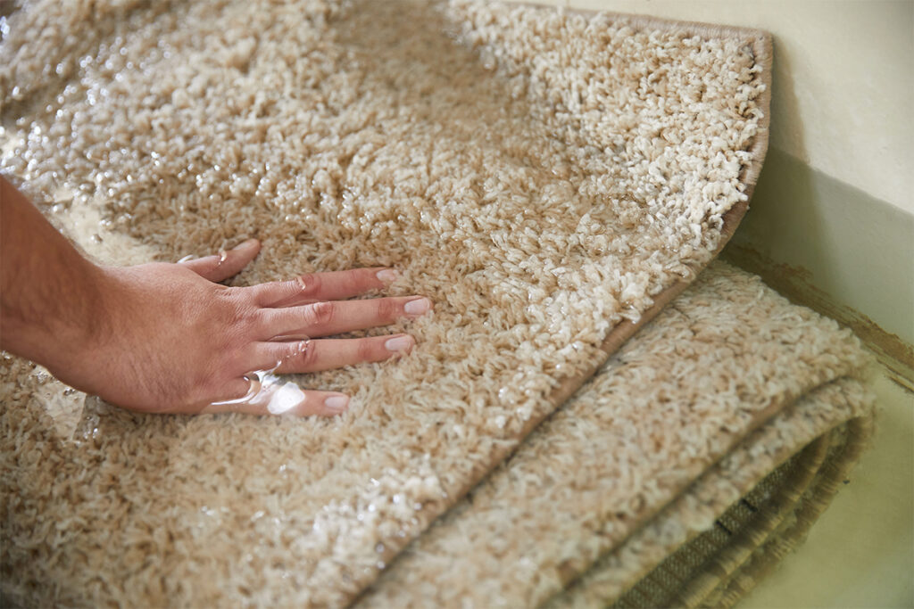 Rugmaker_Blog-Piece-SideImages_Dirty carpet soaking in special chemical solution in carpet cleaning service