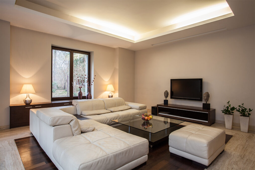 Rugmaker_Blog-Piece_Travertine house_ View on bright,unusual living room