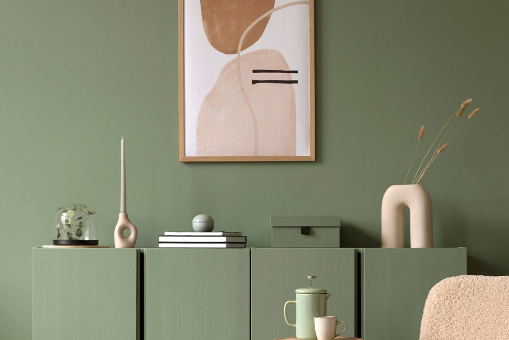 Rugmaker_Blog-Piece_Stylish living room interior design with mock up poster frame