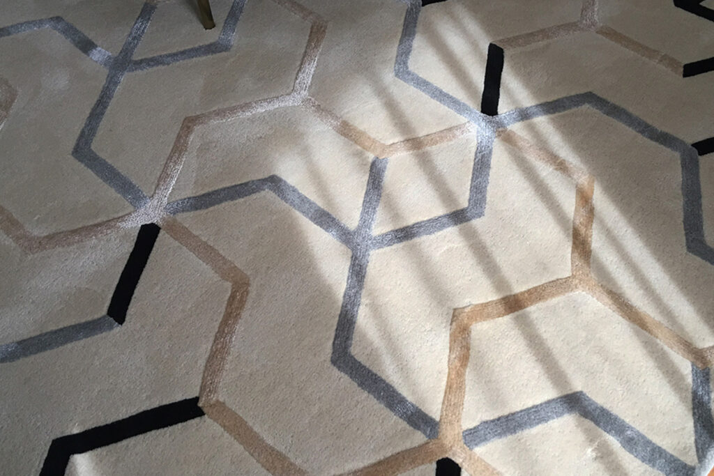 Rugmaker_Blog-Piece_Close up of medium pile rug from the rug maker
