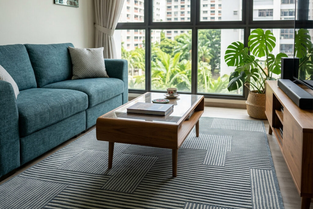 Rugmaker_Blog-Piece_Small living room with large rug