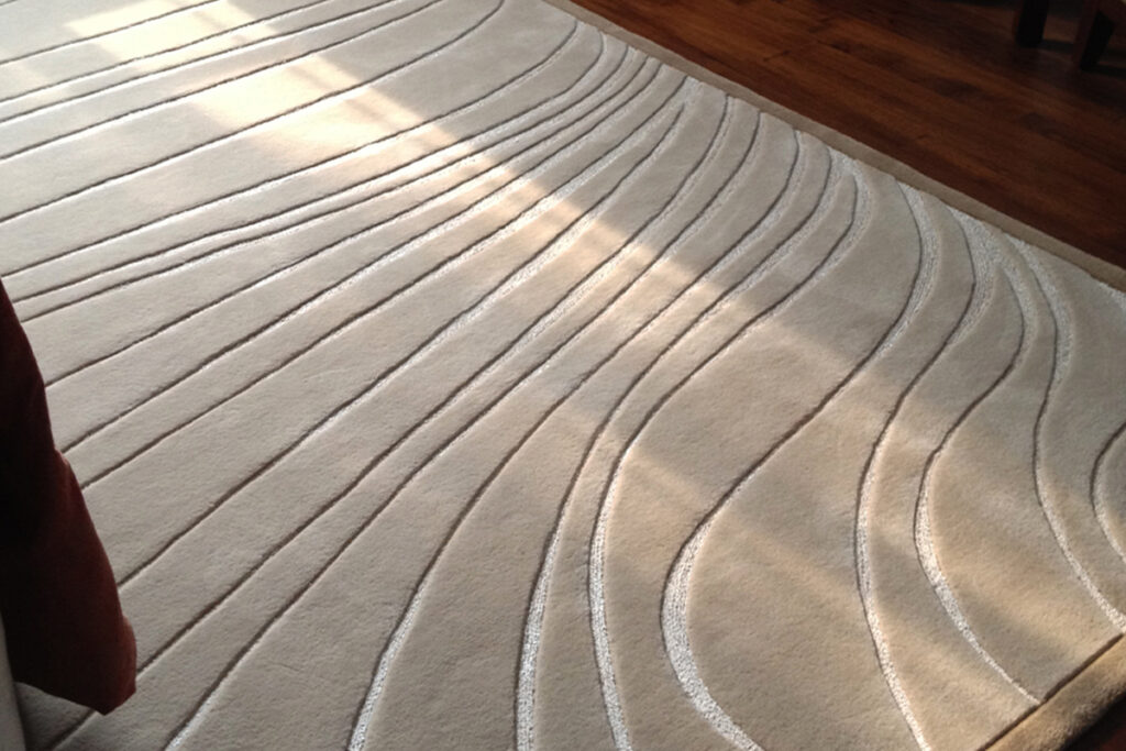 Rugmaker_Blog-Piece_close up of textured rug with wave design
